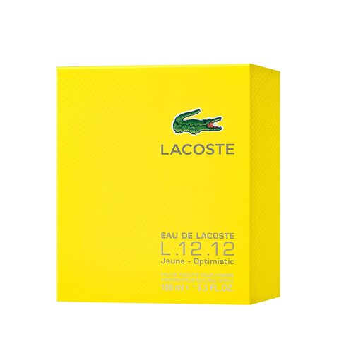 Buy Lacoste L.12.12 Jaune Optimistic Eau De Toilette 100ml