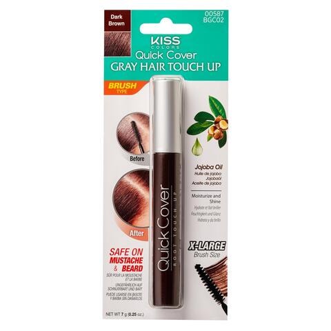 Kiss Quick Cover Gray Hair Touch Up Dark Brown 7g