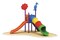 Rainbow Toys - Toys Latest Desgin Outdoor Toys Set Play Equipment with Tube Slide and One Straight Single Slide Set Model No :  size: 370x350x300cm.