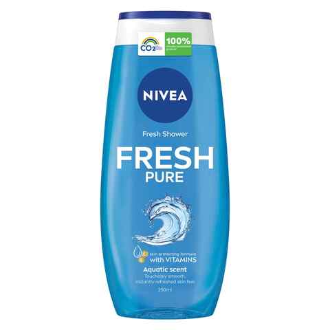 NIVEA Shower Gel Body Wash Fresh Pure Sea Minerals Aquatic Scent 250ml
