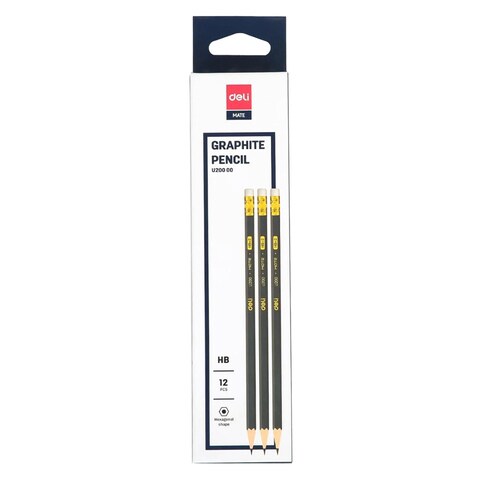 Deli HB Pencil 24 With Sharpener 2 And Eraser Multicolour 2