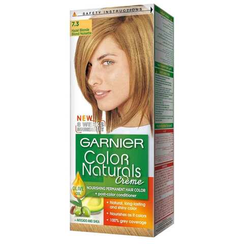 غارنييه صبغة شعر طبيعي لون أشقر بيج رقم 7.3