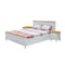 Home Style Denis King Size Bed White 91x2080x105cm