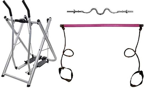 Buy Fitness World Air Walker Glider Fitness Exercise Machine, Silver, With  Yoga Ball World Fitness, Pink, 75 cm, Online - Shop Health & Fitness on  Carrefour Saudi Arabia