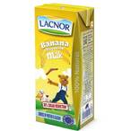 Buy Lacnor Essentials Banana Flavoured Milk 180ml in UAE