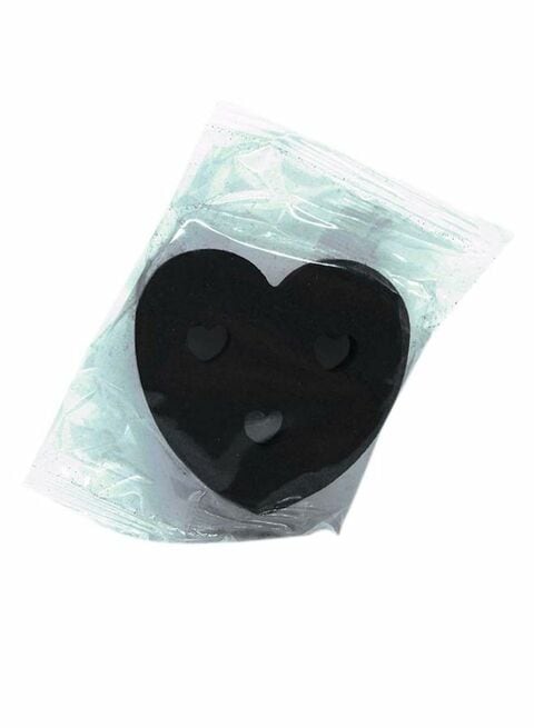 Generic 20-Piece Heart Shaped Quick Light Charcoal Tablets Black 15X8X12Centimeter