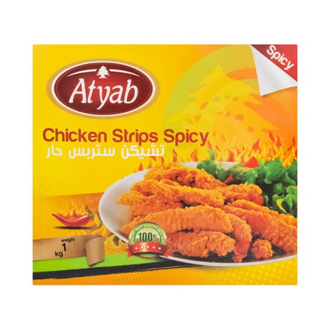 Atyab Chicken Strips Spicy - 1 Kg
