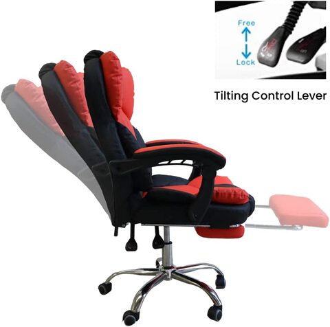 Red and deals black office chair