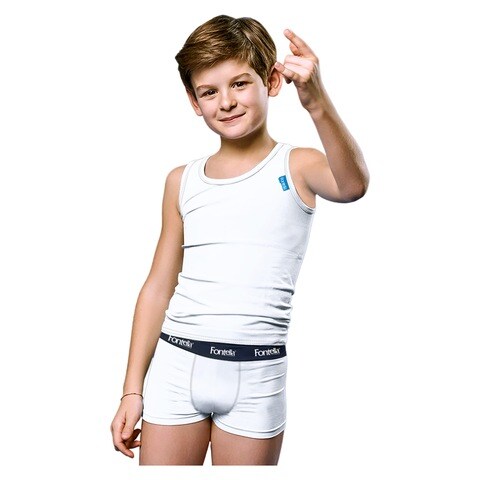 Fontella Cotton Underwear Set for Boy 800106 White 6 Years Online