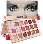 Buy Beauty Glazed High Pigmented Eyeshadow Palette 18 Matte Shimmer Colors Long Lasting Perfect Mix Makeup Palette Powder Pink Shades Eye Shadow Pallete Beauty Cosmetic in UAE