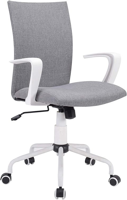 White office chairs on sale with arms