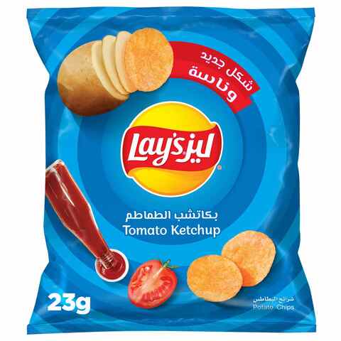 Lay&#39;s Tomato Ketchup Flavoured Potato Chips 23g