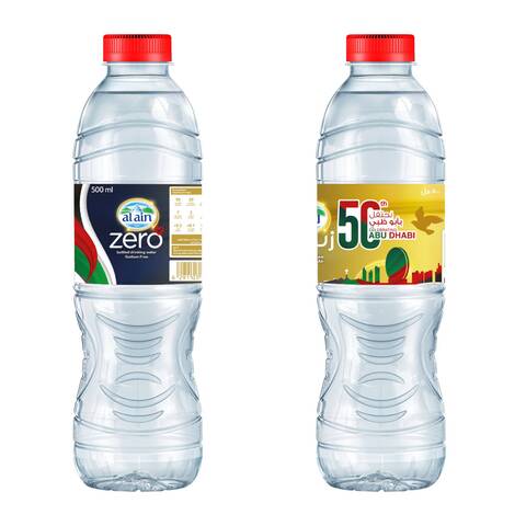 Al Ain Zero Bottled Drinking Water 500ml Pack of 12