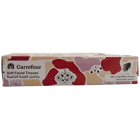 Carrefour Economic Soft Facial Tissues 100 Count