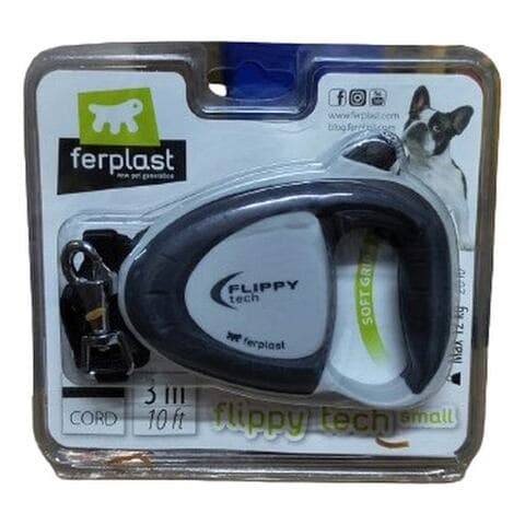 Ferplast Auto Flippy Tech Deluxe Lead Cord for Dogs Small 3m 10ft