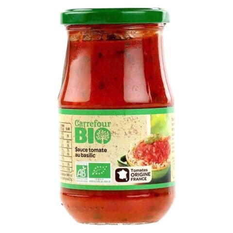 Carrefour Bio Sauce Tomato Basil 350g