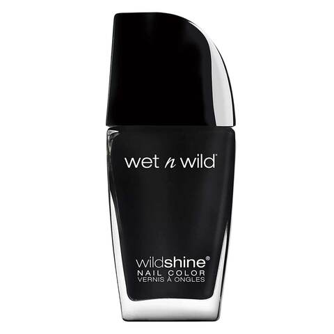 Wet N Wild Wild Shine Nail Color 12.3ml Black Creme