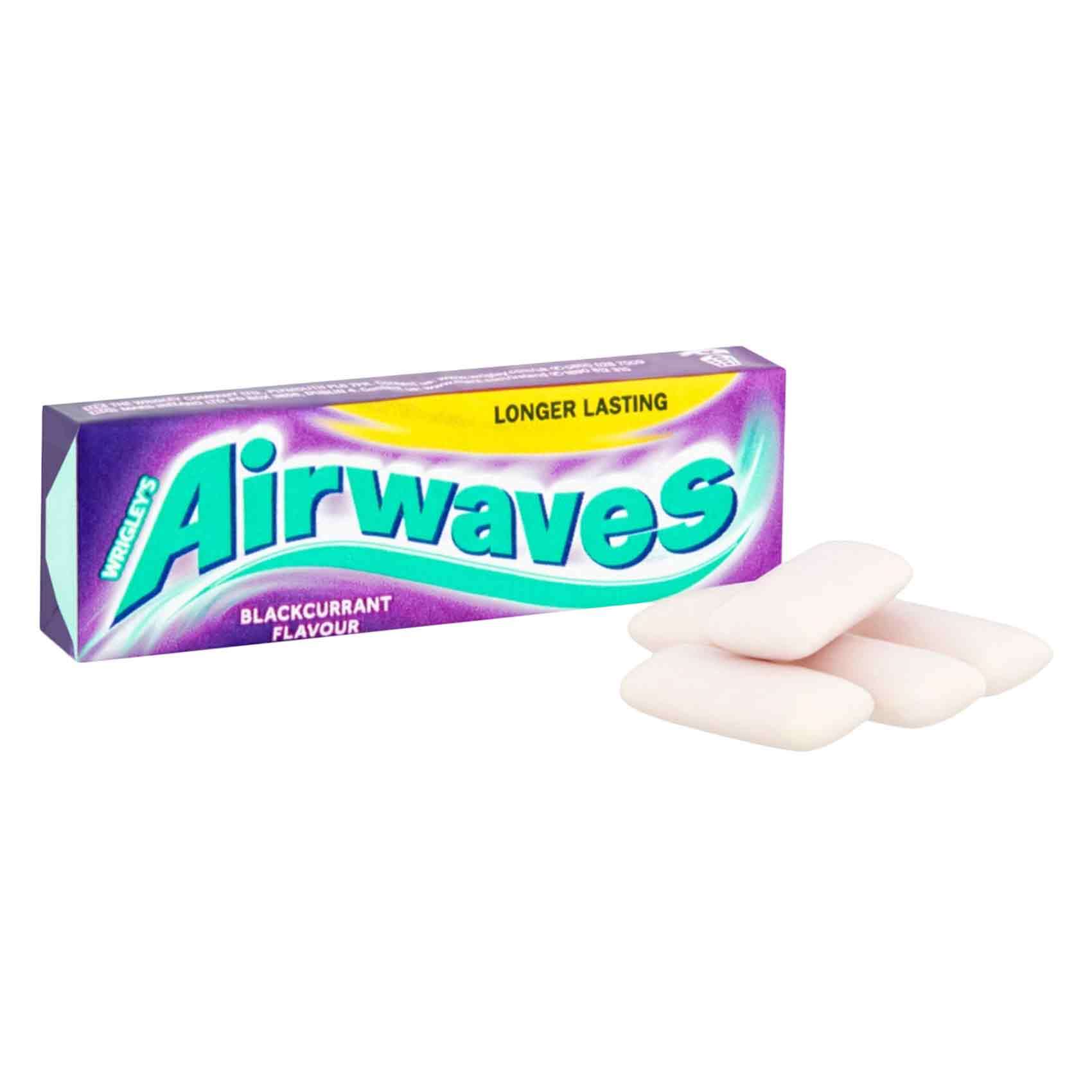 Wrigley's Airwaves Blackcurrent Sugarfree Chewing Gum 10 Pack, Mints & Chewing  Gum, Chocolates & Sweets, Food Cupboard, Food
