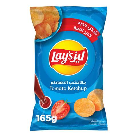 Lays potato tomato ketchup chips 165 g