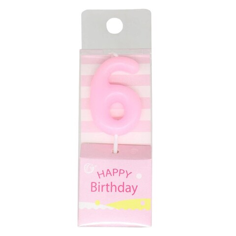 Treasures Number 6 Birthday Candle