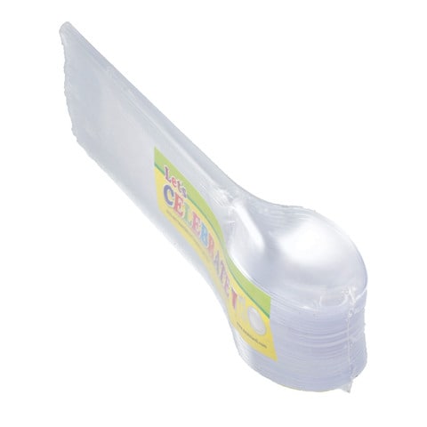 Disposable Transparent Spoon 25 pcs