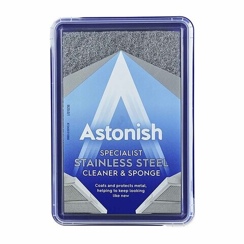 Buy Astonish Specialist Stainless Steel Cleaner with Sponge - 250ml in Egypt