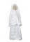 City Rose Muslim Islamic Pray Set Girl&#39;s khimar 2 Pieces Sets Soft Prayer Dress Hijab Abaya Suit White Floral Red ( 9-10 Years )