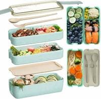 Aiwanto 900ml 3 Layered Lunch Boc Bento Storage Box Tiffin Box Lunch Breakfast Container Multi Layered Lunch Box