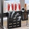 Atraux 2 Tier Dish Drying Rack For Kitchen Countertop (Black)