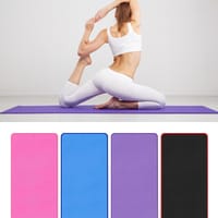 Generic-10mm Thick Yoga Mat Non-slip Yoga Mat for Men Women Fitness Gym Exercise Pilates Yoga Mat Pads