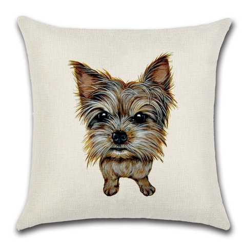 Yorkie store throw pillows