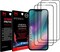 MARGOUN 3 Pack for iPhone 14 Screen Protector Tempered Glass, Full Coverage Protective Film Easy Installation Anti Scratch Bubble Free (iPhone 14, Black)