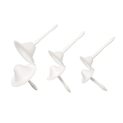 Generic Nails For Calix Flowers, White, 7.5 X 6.5 X 4.5 Cm