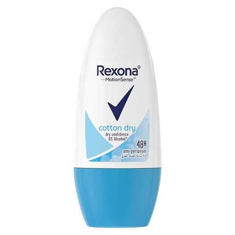Rexona Cotton Dry Antiperspirant Roll-On White 50ml