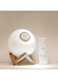 SUNDUS - Moon Lamp Quran Speaker White/Brown