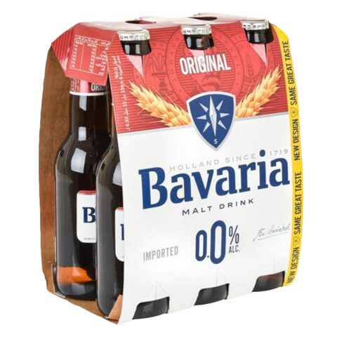 Bavaria Holland 0% Original Non-Alcoholic Malt Beer 330ml x Pack Of 6