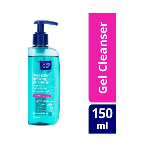 Clean &amp; Clear Deep Action Refreshing Gel Cleanser 150 Ml