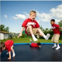 Trampoline 4Ft, High Quality Kids Trampoline Fitness Exercise Equipment Outdoor Garden Jump Bed Trampoline With Safety Enclosure