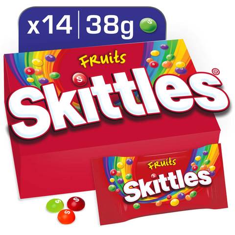 Skittles Fruits Candy 38g Pack of 14