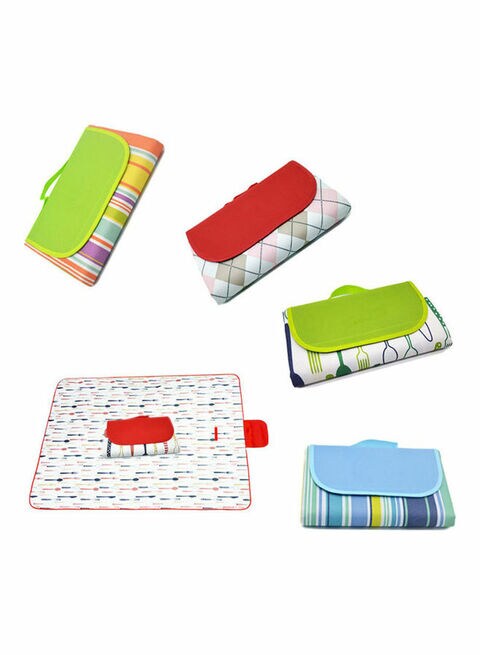  Portable Picnic Blanket 57x59 in Picnic Mat for Beach Travel  Camping Lawn Music Festival Pink Crown : Sports & Outdoors