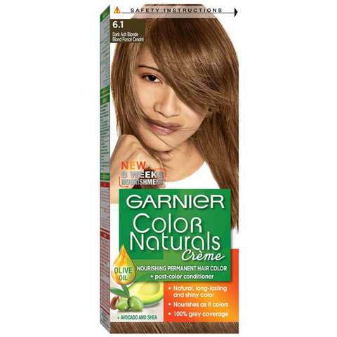 Buy Garnier Hair Color Natural Dark Ash Blonde  Online - Shop Beauty  & Personal Care on Carrefour Jordan