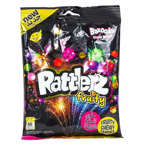 Bazooka Rattlerz Fruity Chew Candies 120g