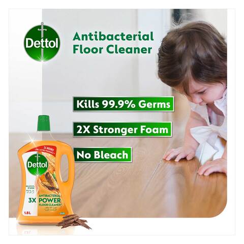 Dettol Antibacterial Power Floor Cleaner , Oud Fragrance, 1.8L