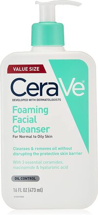 Cerave Cerave Foaming Facial Cleanser, Makeup Remover And Daily Face Wash For Oily Skin, 16 Fluid Ounce