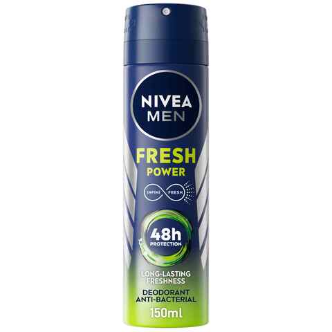 NIVEA MEN Antiperspirant Spray for Men Fresh Power Fresh Scent 150ml