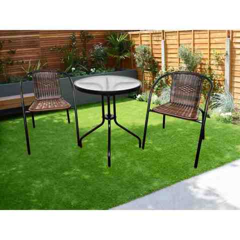 Buy Essaouira 3pcs Steel Wicker Bistro Set Online Shop Home Garden On Carrefour Uae