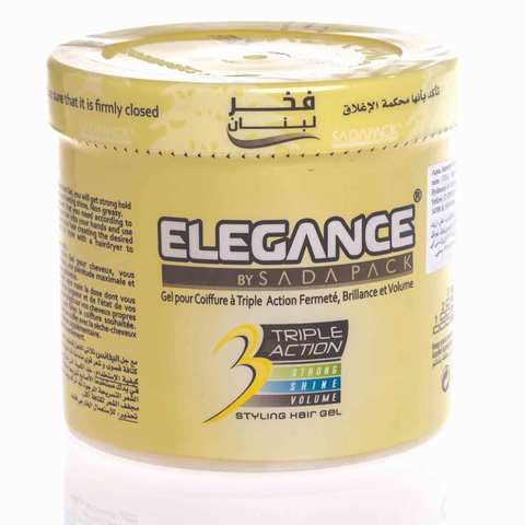 Elegance Gel Hair Styling Yellow 500 Ml