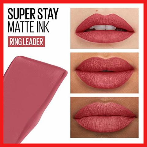 اشتري Maybelline Superstay Matte Ink Liquid Lipstick, Long-Lasting Matte Finish Liquid Lip Makeup, Highly Pigmented Color, Ringleader, 0.17 Fl. Oz في الامارات