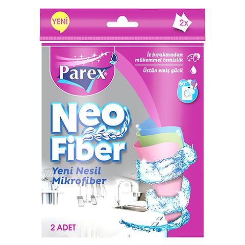 Parex Neofiber Microfiber Cleaning Cloth 2 Pieces Pink
