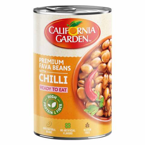 California Garden Fava Beans With Chilli 450g